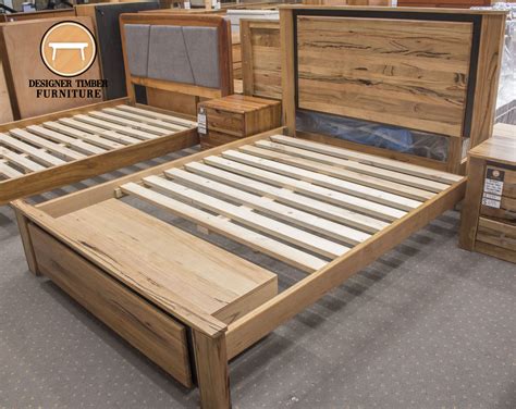 Bunbury Bed Frames Solid Marri Gum Timber Queen Or King Size