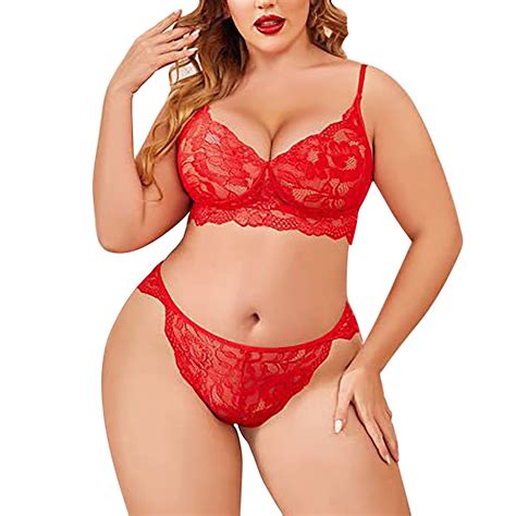 Jhlzhs Women Sexy Plus Size Lingerie Bodysuit Exotic Teddy Lingerie