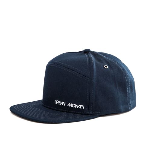 Urban Monkey Blueish 6 Panel Snapback Cap Urban Monkey Indias