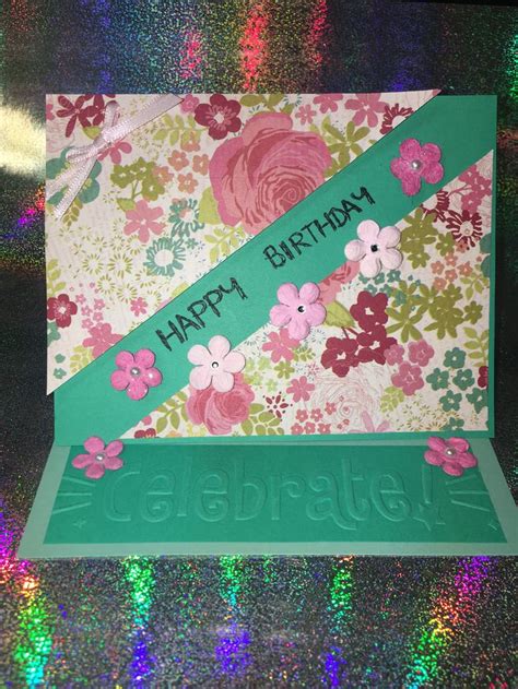 Handmade Happy Birthday Easel Card Easel Cards Handmade Happy Birthday