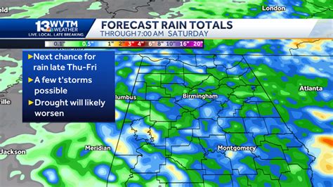 Highs return to the 70s Wednesday afternoon, some rain late week