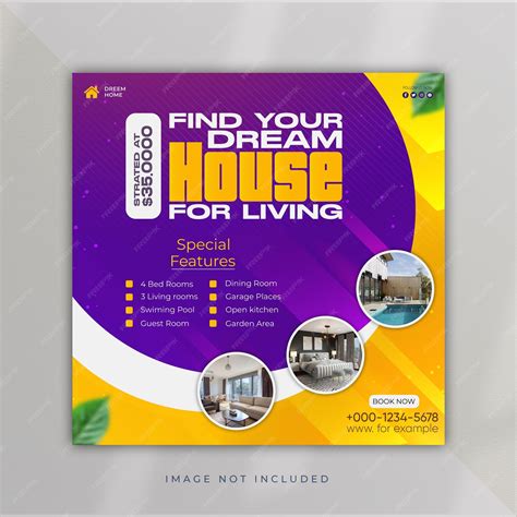 Premium Vector | A colorful cover for a house plan for living