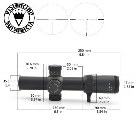 Visionking 1 8x26 FFP First Focal Plane Rifle Scopes Reticle Tactical