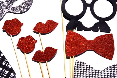 Valentines Day Photo Booth Props 20 Piece Set Etsy