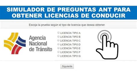 Simulador ANT Preguntas Para Licencias A B C D E 2024 Ecu11