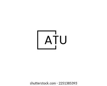 Atu Letter Initial Logo Design Vector Stock Vector (Royalty Free ...