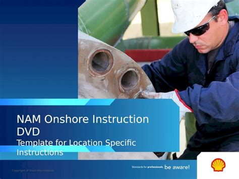 PPT NAM Onshore Instruction DVD Template For Location Specific