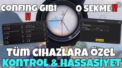 TÜM CİHAZLARA UYGUN HASSASİYET AYARLARI SEKMİYOR PUBGMOBİLE YouTube