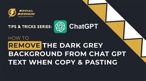 How To Remove The Dark Gray Background From Chat GPT Text When Copy And