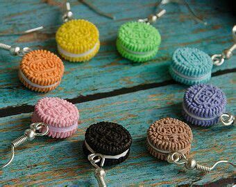 Cute Oreo Cookie Earrings Kawaii Amino Amino