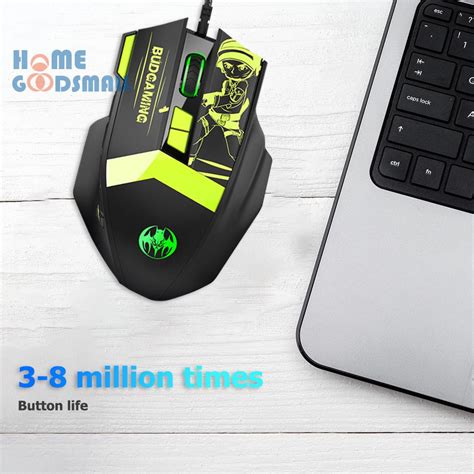 READY STOCK BLOODBAT GM28 RGB USB Wired Mouse 12 Buttons 7200DPI