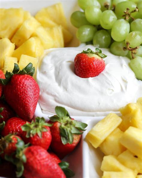 Easy Cream Cheese Fruit Dip Recipe Lil Luna