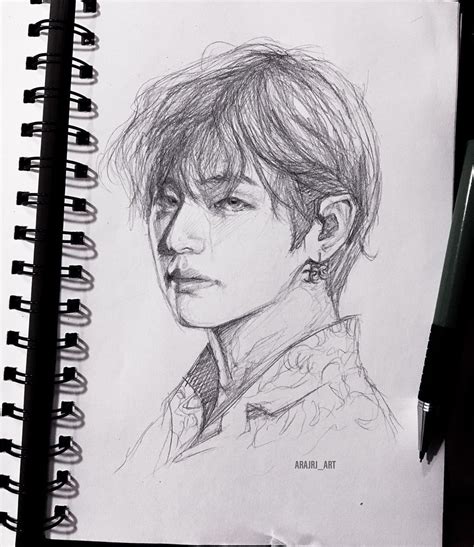 Pin By Jungkook Secret502 On Fanarts Taehyung Fanart Bts Drawings