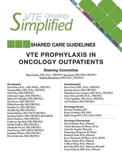 Vte prophylaxis-in-oncology-outpatient-shared-care-guideline-en | PDF