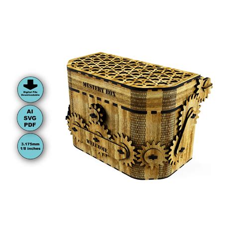 Mechanic Mystery Box Svg Laser Cut Box Svg Ready For Glowforge