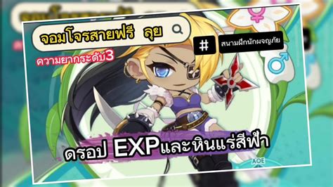 จอมโจร สายฟร ลย สนามฝกนกผจญภย ดรอปEXPแรฟา Maplestory R Evolution