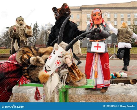 Orel, Russia, January 6, 2018: Koliada, Russian Winter Festival ...