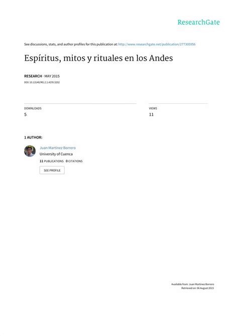 Pdf Espiritus Mitos Y Rituales En Los Andes Pdf Dokumen Tips