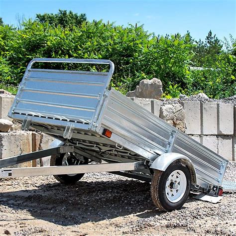 Dk2 5ft X 7ft Single Axle Utility Trailer Kit With Drive Up Gate Galv