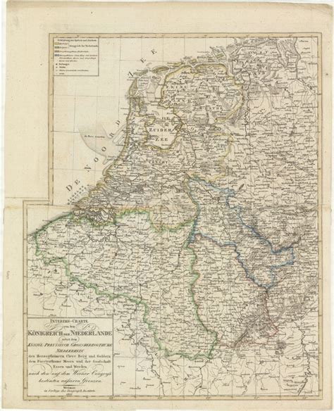 De Interimkaart Van Nederland Uit 1815 Allard Pierson