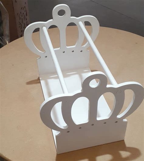 Porta Tiara Mdf Branco Elo7 Produtos Especiais