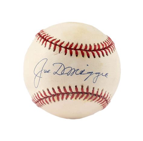 Lot Detail Joe Dimaggio Single Signed Baseball