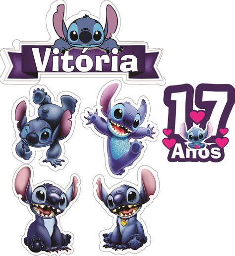 Topo De Bolo Festa Tema Lilo E Stitch In Stitch Disney Lilo