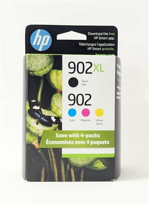 Hp 902xl 902 Ink Cartridge Pack High Yield Black Standard Cyan Magenta Yellow T0a39an 140