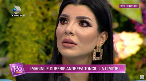 Andreea Tonciu a început să plângă în direct Este o durere foarte