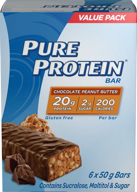 Pure Protein Bars Gluten Free Chocolate Peanut Butter G Oz