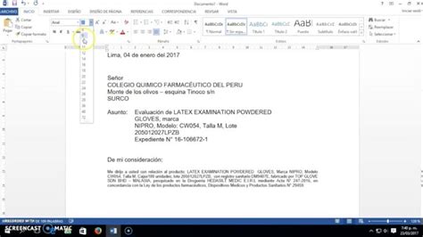 Modelo De Oficio En Word Actualizado Octubre