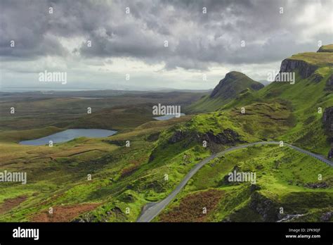 The Quiraing Walk On The Isle Of Skye In Scotland Hi Res Stock