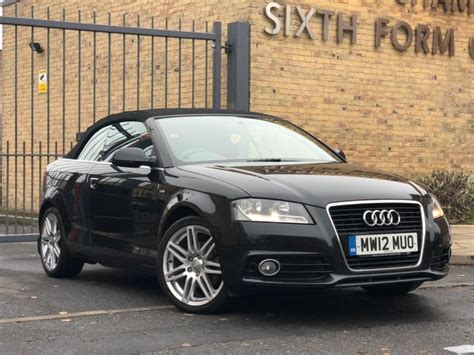 2012 12 Audi A3 Convertible Cabriolet 1 8tfsi S Tronic Black Facelift