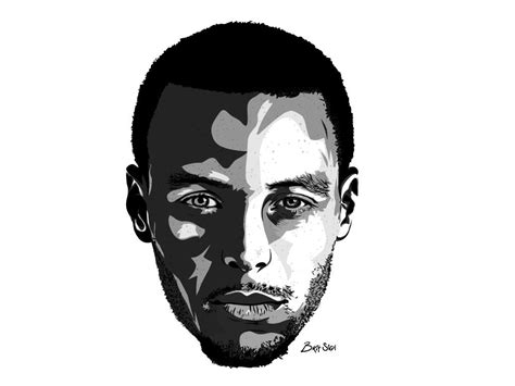 Close Up Golden State Warriors Superstar Steph Curry Done With Adobe