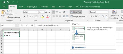 Wrapping Text In Excel Formatting Foundations Learn Excel Now