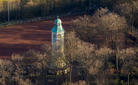 Herne Von Oben Luftbild Vom Wasserturm Im Volkspark Sodingen Mit