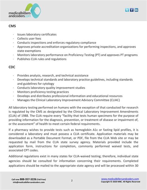 Clinical Laboratory Improvement Amendments Clia Pdf