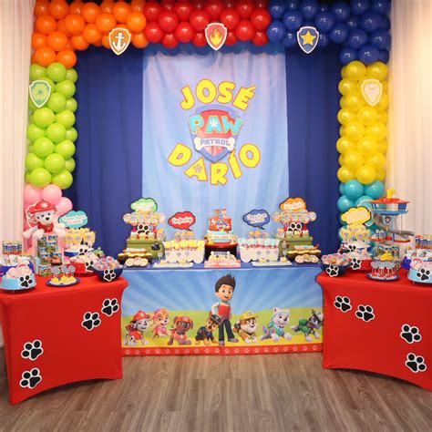 Tema Paw Patrol Cumpleaños de niños Fiestas Infantiles Cumple Paw