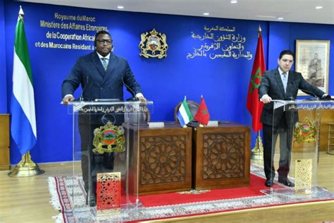 Sahara Sierra Leone Reaffirms Support For Moroccos Territorial