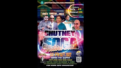 Chutney Soca Festival Tour 2022 Youtube