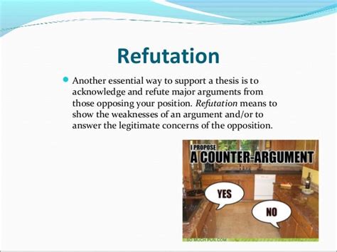 🎉 Refutation in argumentative essay. Argumentative Essay Refutation ...