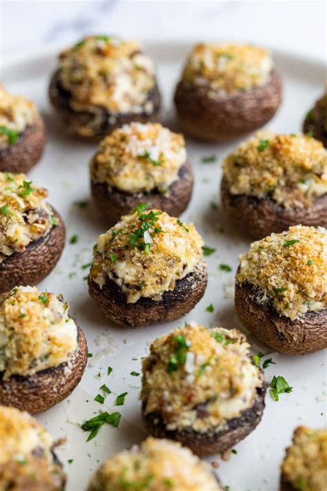 Cream Cheese Stuffed Mushrooms Food With Feeling