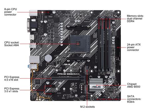 Asus Prime B550m K Am4 Micro Atx Amd Motherboard