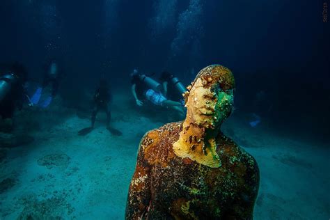 Astonishing Underwater Museum In Cancun Mexico