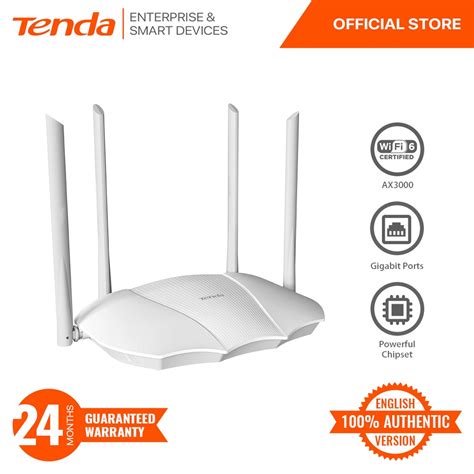 Tenda RX9 AX3000 Wifi 6 Gigabit Dual Band Gaming Router OFDMA MU