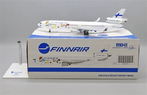 Finnair McDonnell Douglas MD 11 Moomins OH LGC With Stand 1 200 Scale