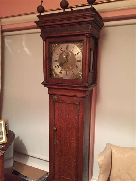 Antique Grandfather Longcase Clock Oak Case In Belfast City Centre