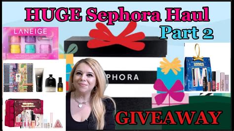 HUGE Sephora Sale Haul Part 2 BIG Beauty Giveaway Closed DIOR YSL