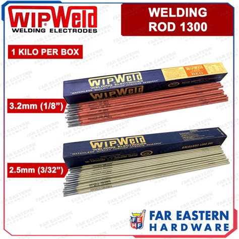 WIPWELD Welding Rod For Mild Steel Electrode 1300 1 8 3 32 1 Kilo Per