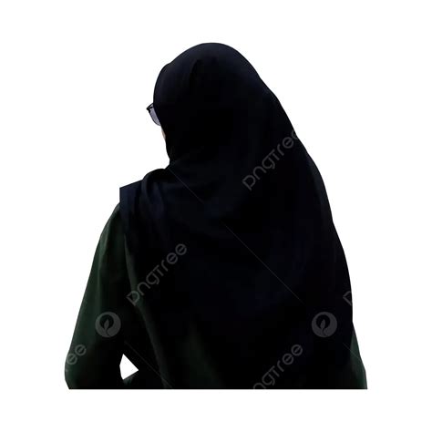 Mulher Bonita Vestindo Hijab Vetor PNG Menina Muçulmana De Frente